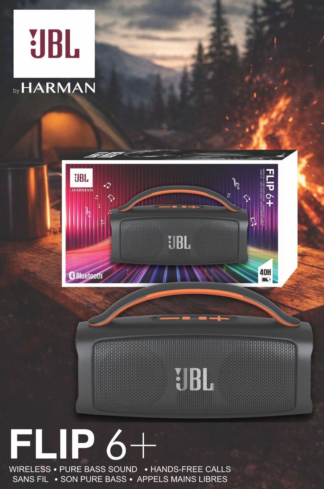 JBL Flip 6 + (Og) Wireless Speaker