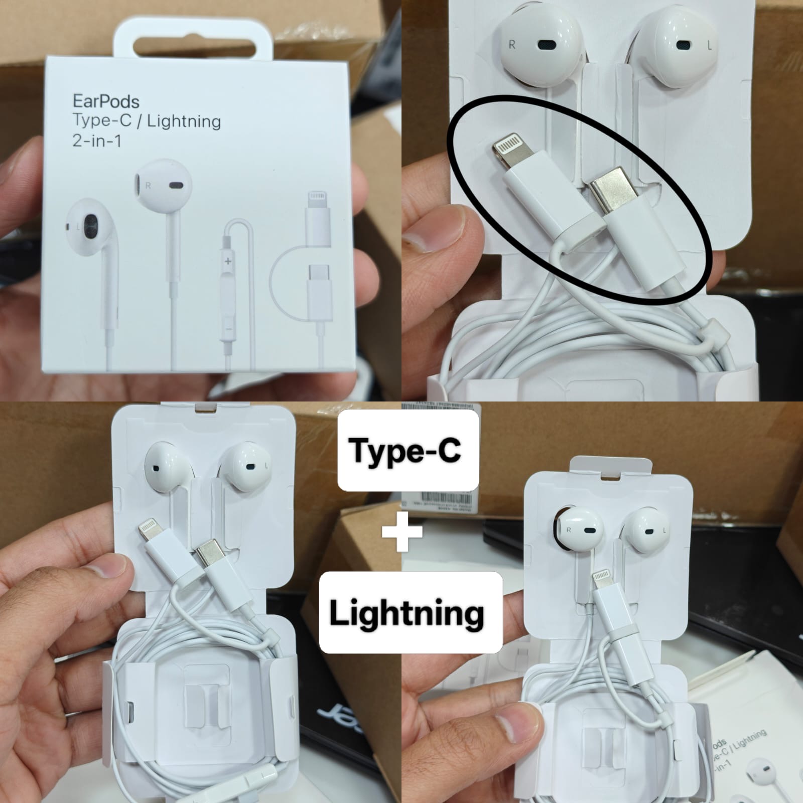 iFone 2 in 1 ( Type-C + Lightning ) Og Earphone