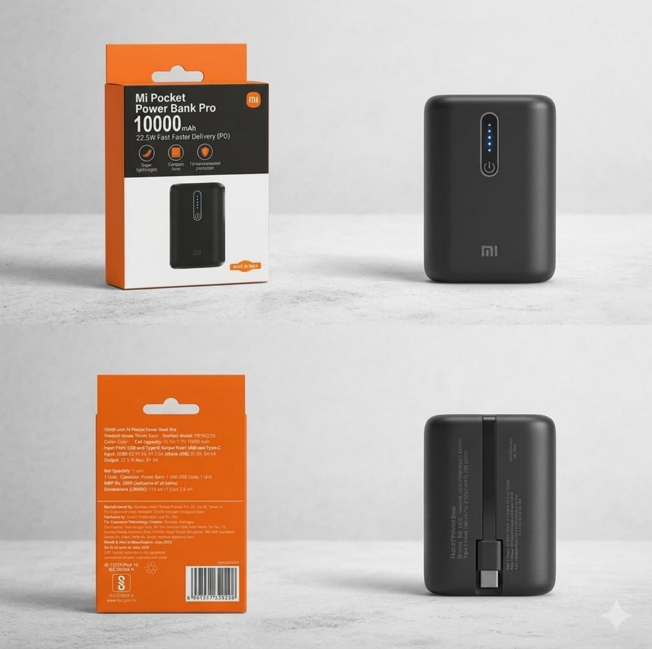 MI POCKET POWER BANK PRO 22.5 W 10000MAH