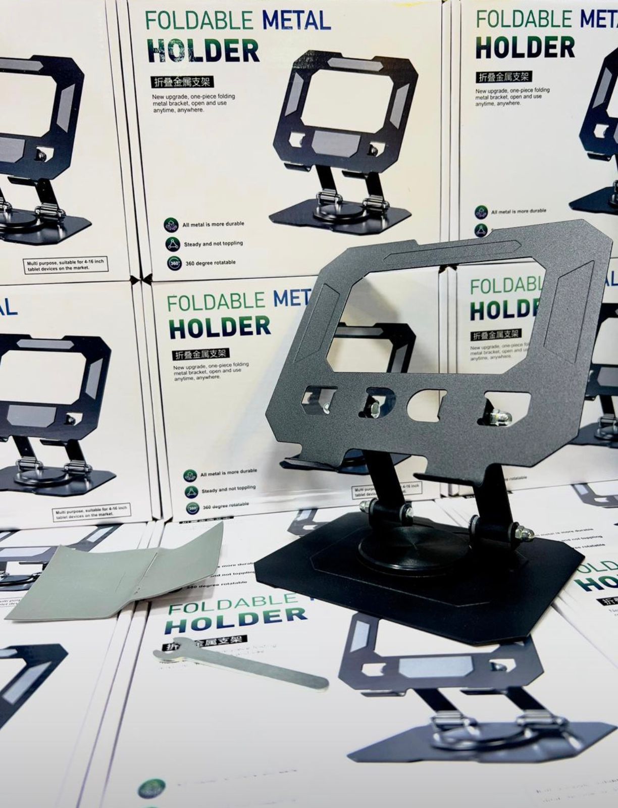 FOLDABLE METAL IPAD STAND