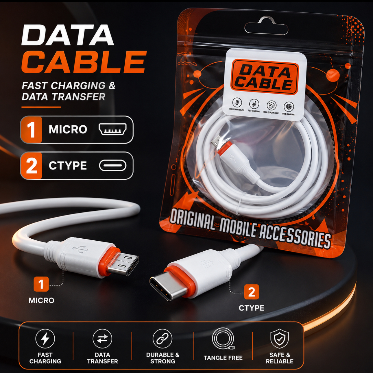 4 CORE MICRO CABEL  POLY PACKING