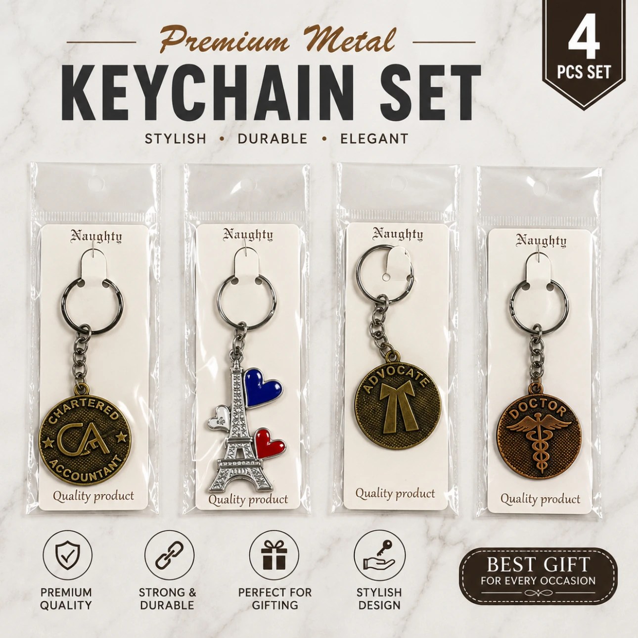 Doctor Advocate CA Tower metal Keychain