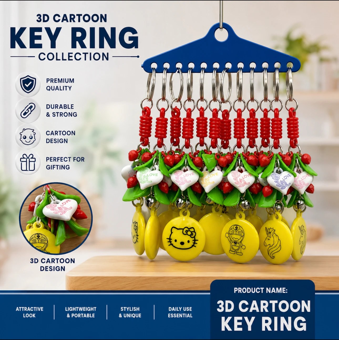 NO 9319. 3D CARTOON KEYCHAIN
