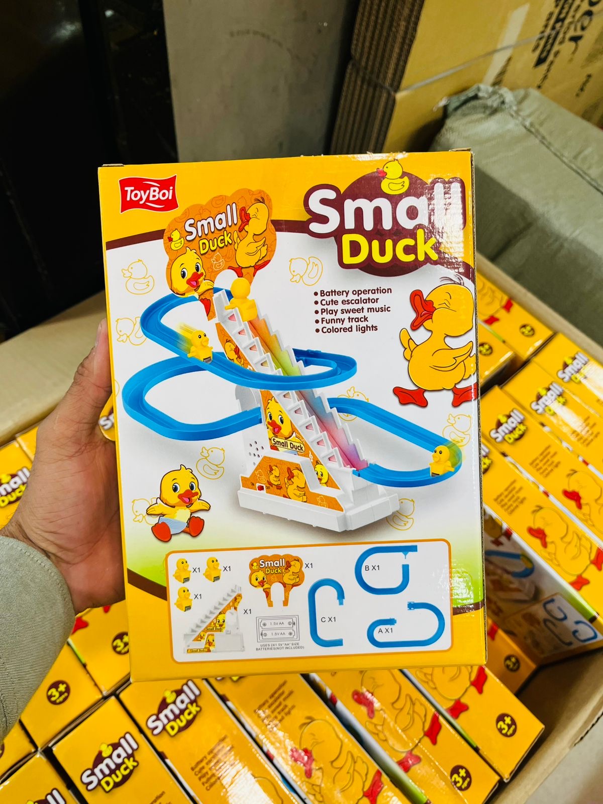 Small Duck Automatic Climbing Track Toy Set