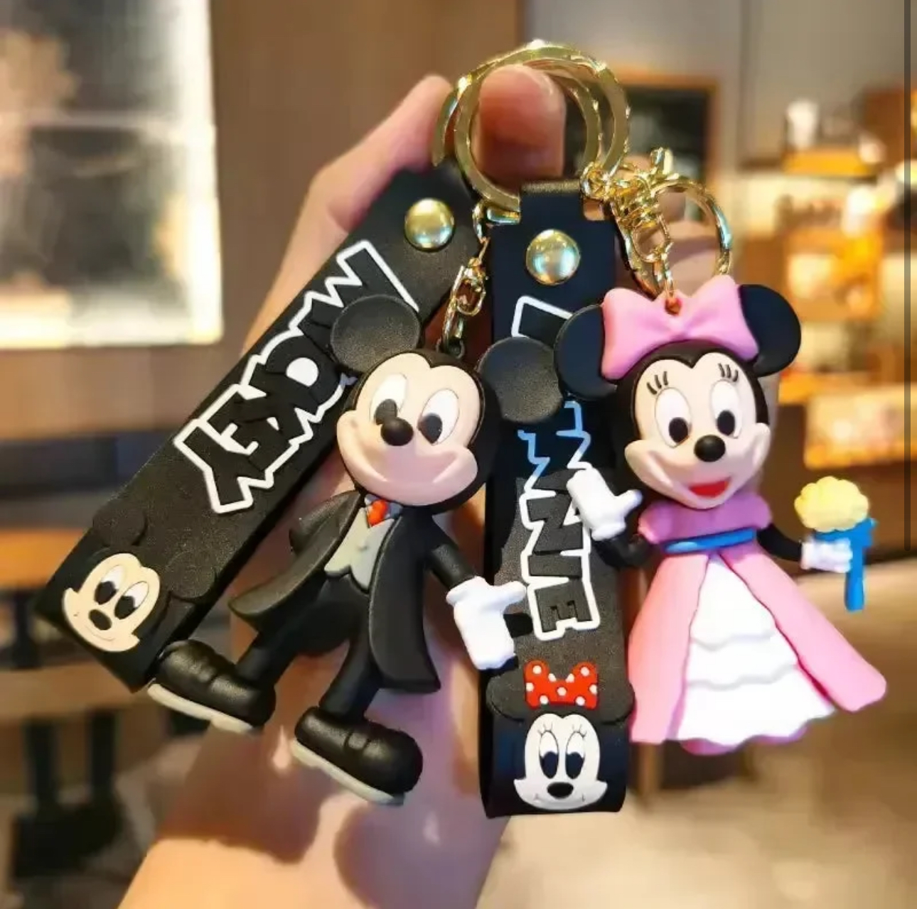 micky mous big size silicone keychain