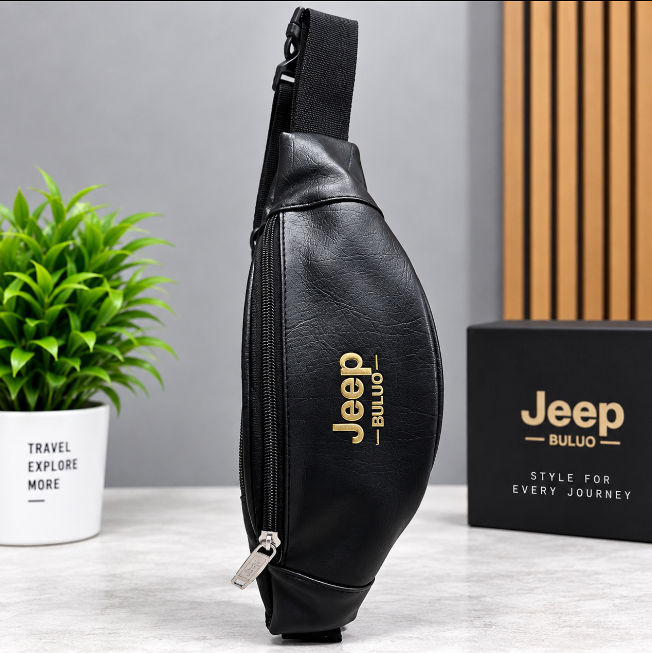 Premium Men’s Leather Sling Bag