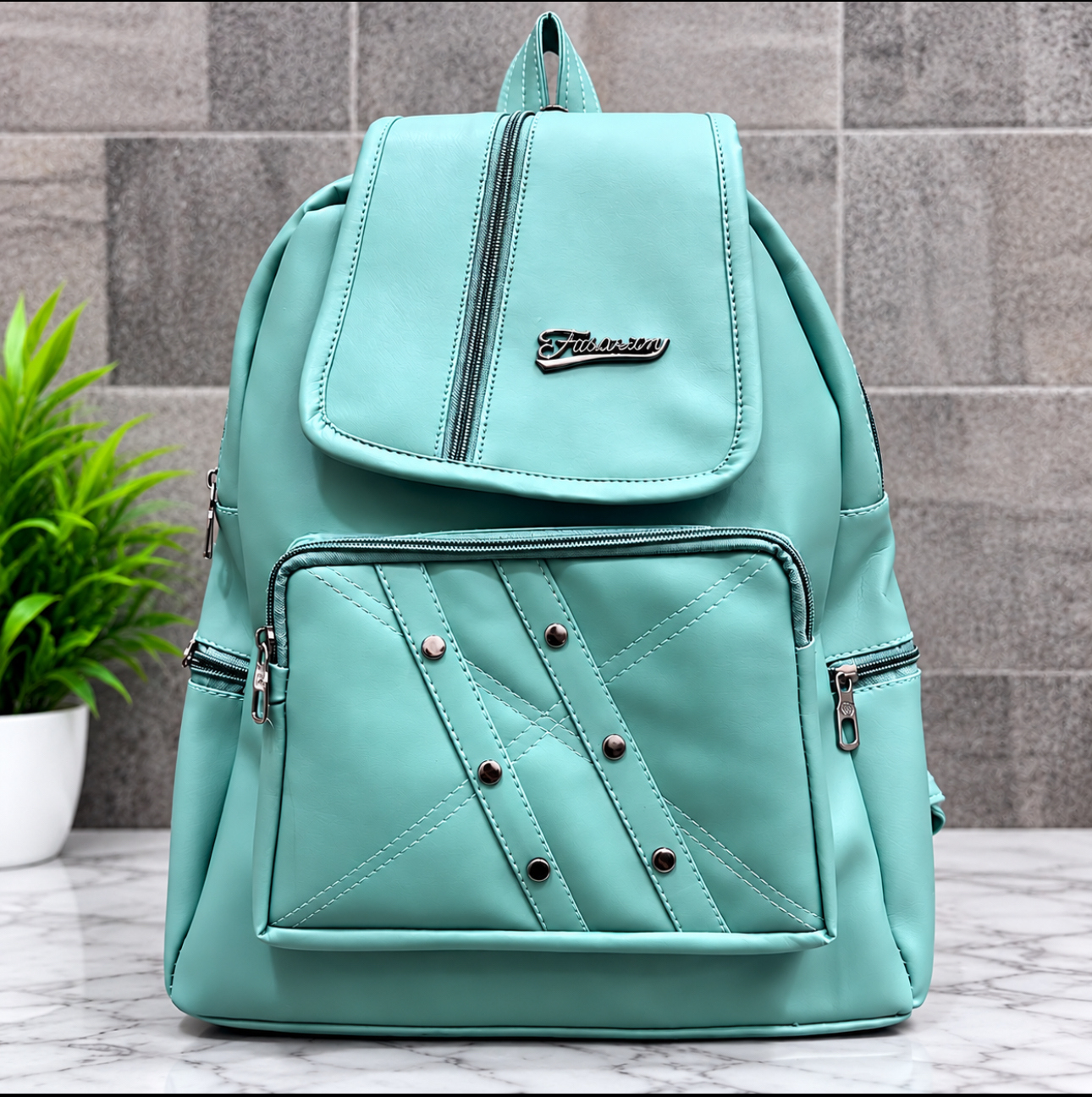 Stylish Travel & Daily Use Premium Soft Leather Backpack ✨