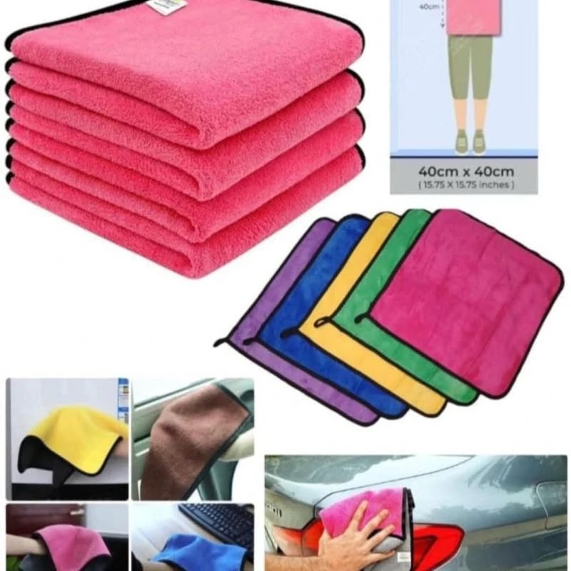Car Cleaner Multi Purpose Cotton Cloth 40 x 40