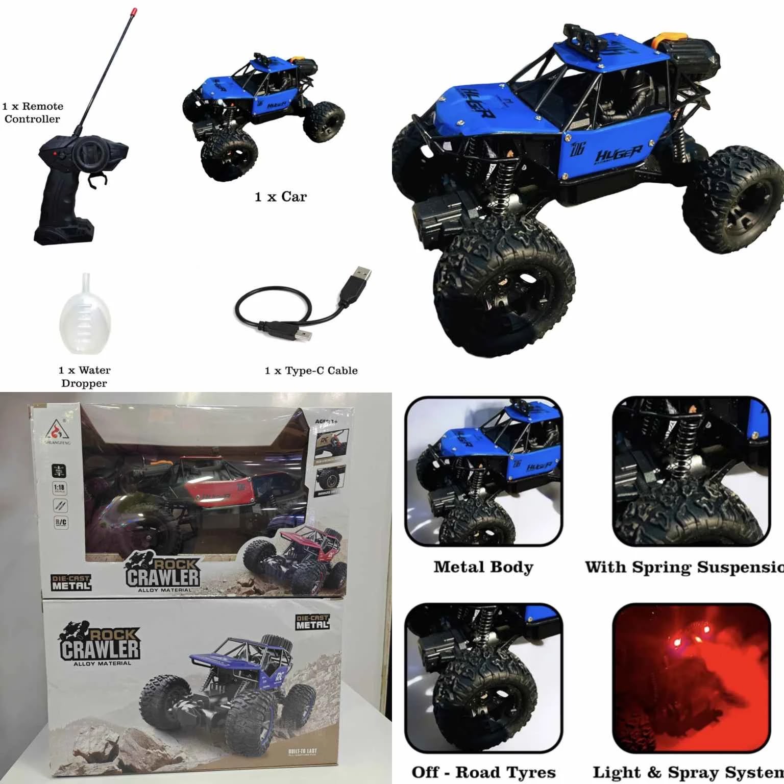 Rock Crawler Metal Smoke Rc-Car