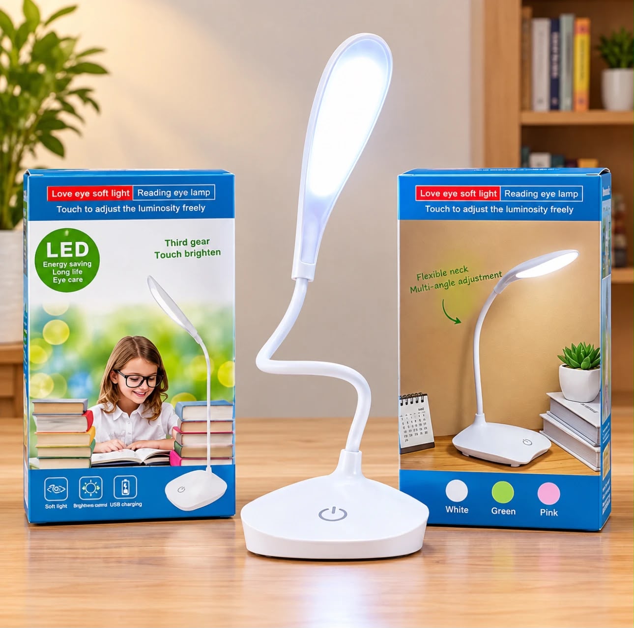 Rechargeable LED Study & Reading Table Lamp